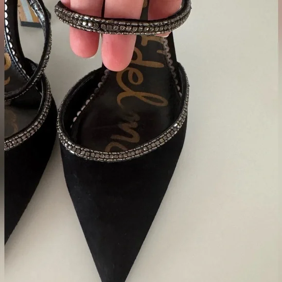 Sam Edelman Anita Embellished Black Heels- Never Worn - Picture 4 of 8